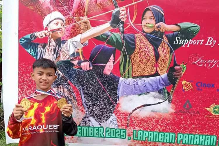 Arjuna Pratama Sabet Dua Emas di Panahan Sumbar, Prestasi Gemilang MTsN 1 Kota Pariaman