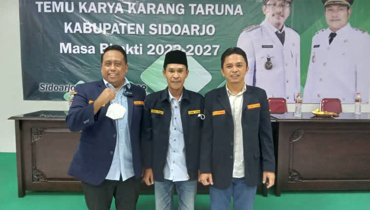 Agus Maimun Jadi Saksi Ketua Baru Karang Taruna Sidoarjo