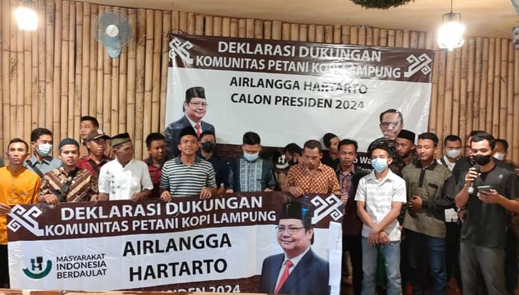 Petani Kopi Lampung Dukung Airlangga Meneruskan Estafet Kepemimpinan Jokowi