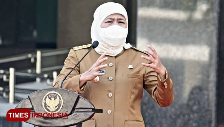 Kasus Covid-19 Terkendali Pasca Lebaran, Gubernur Jatim Khofifah: Terus Ketatkan Prokes