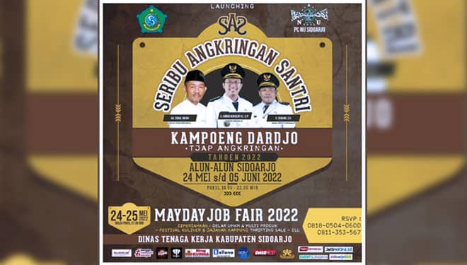 Buka Peluang Usaha, Pemkab Sidoarjo Gelar Job Fair dan Seribu Angkringan Santri