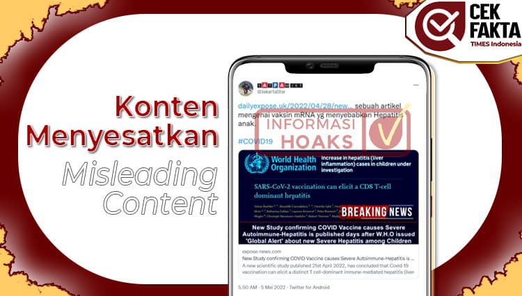 CEK FAKTA: Vaksin mRNA Menyebabkan Hepatitis pada Anak, Benarkah?