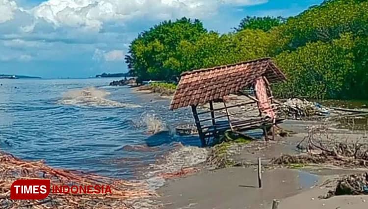Puluhan Rumah di Pesisir Pantai Bengkak Wongsorejo Banyuwangi Terendam Banjir Rob