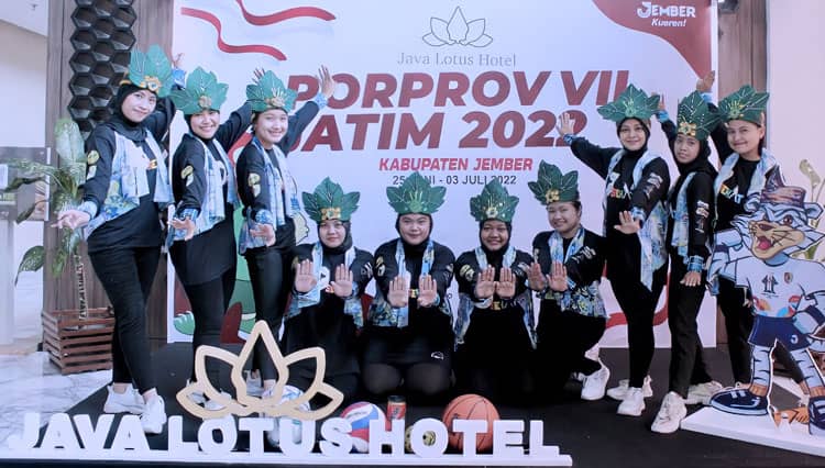 Ada 10 Pekerja Perempuan Java Lotus Hotel Jember Berperan di Porprov Jatim 2022