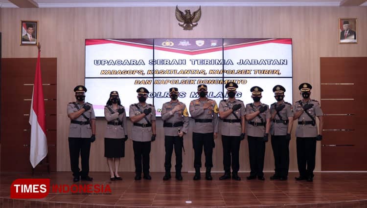 Mutasi Jabatan, Ini Pejabat Baru Kabagops dan Kasatlantas Polres Malang