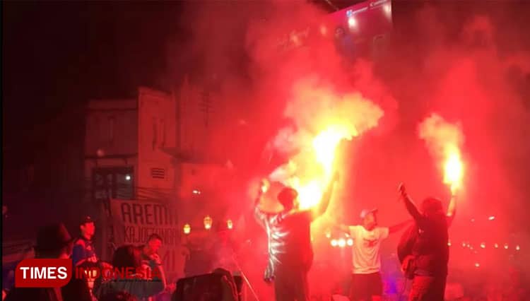 Kayutangan Heritage Membiru, HUT Arema ke-35 Jadi Hari Raya Warga Malang