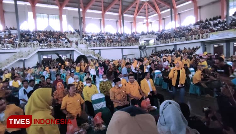 Ribuan Kader Golkar Kumpul di GOR Mustika Blora