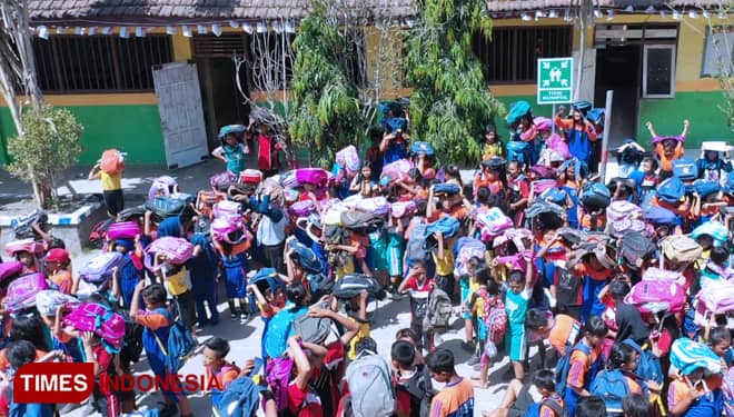 PT BSI Gelar SD Sadar Bencana, Bermain Sekaligus Belajar Tanggap Bencana