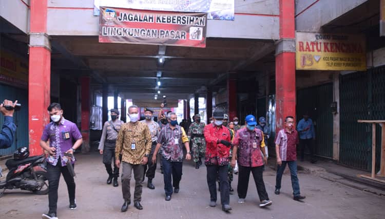 Buntut Pedagang Terpapar Covid-19, Pasar Wage Ditutup