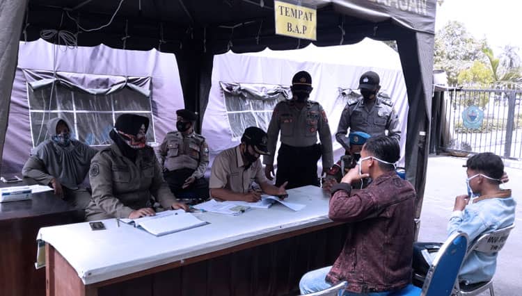 Terjaring Operasi Yustisi, Pelanggar Dikenai Sanksi Menghapal Rukun Islam