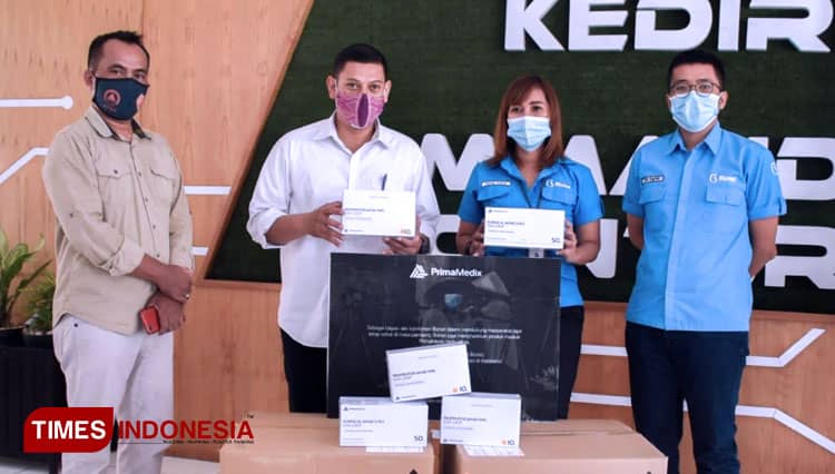 Pemkot Kediri Terima Bantuan Masker Medis dari Prima Medix Nusantara