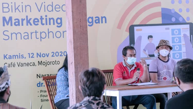 Pemkot Kediri Dampingi UMKM untuk Membuat Video Marketing dengan Smartphone