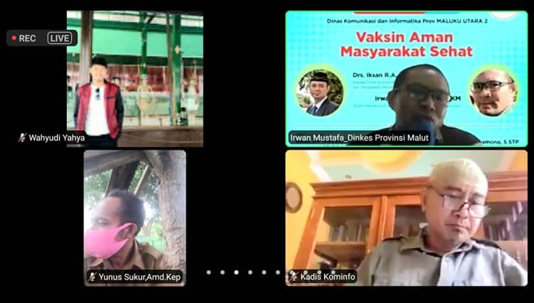 KPCPEN Gelar Webinar Wilayah Malut, Bahas Vaksin Hingga Strategi Komunikasi Pencegahan Covid-19