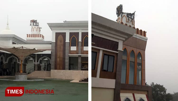 Ada Apa di Balik Robohnya Menara Masjid Islamic Centre Indramayu?
