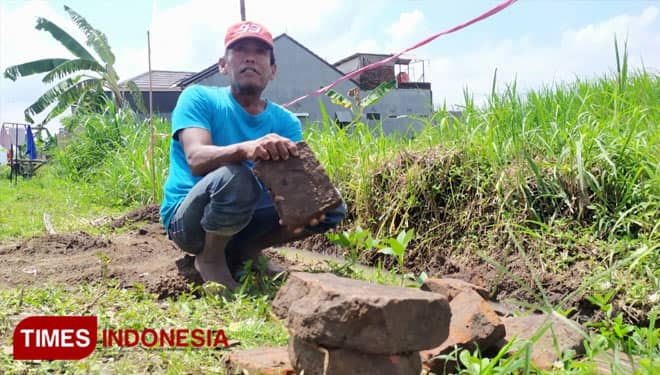 Warga Jombang Temukan Batu Bata Kuno Diduga Bangunan Peninggalan Majapahit