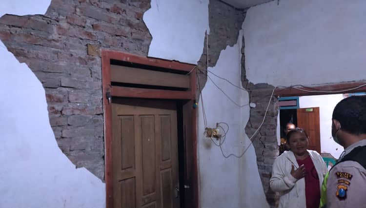 BPBD Kabupaten Blitar Catat Ratusan Rumah Rusak Akibat Gempa Blitar