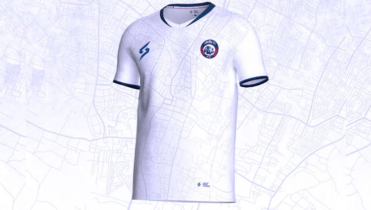 Unik, Arema FC Perkenalkan Jersey Away 2021 dengan Motif Peta Malang Raya