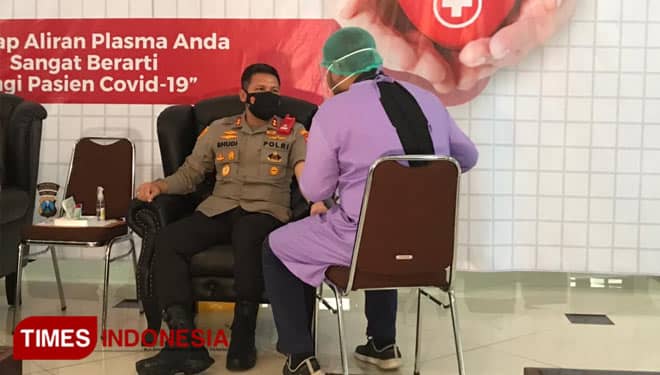 Kapolresta Malang Kota Jadi Pendonor Plasma Konvalesen