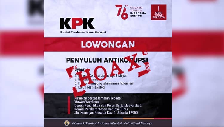 Narapidana Korupsi Jadi Penyuluh Antikorupsi, KPK RI: Itu Hoaks