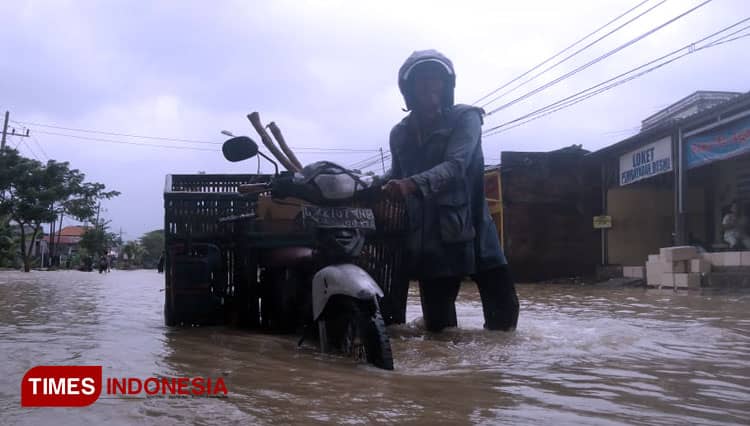 Kali Lamong Meluap, Sejumlah Desa di Gresik Terimbas Banjir