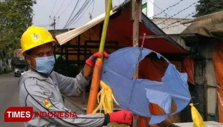 Layangan Putus Sering Sebabkan Jaringan Listrik Padam di Banyuwangi